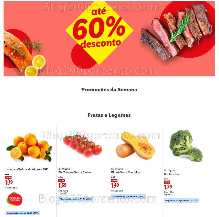 Antevisão Folheto LIDL Promoções de 5 a 11 janeiro