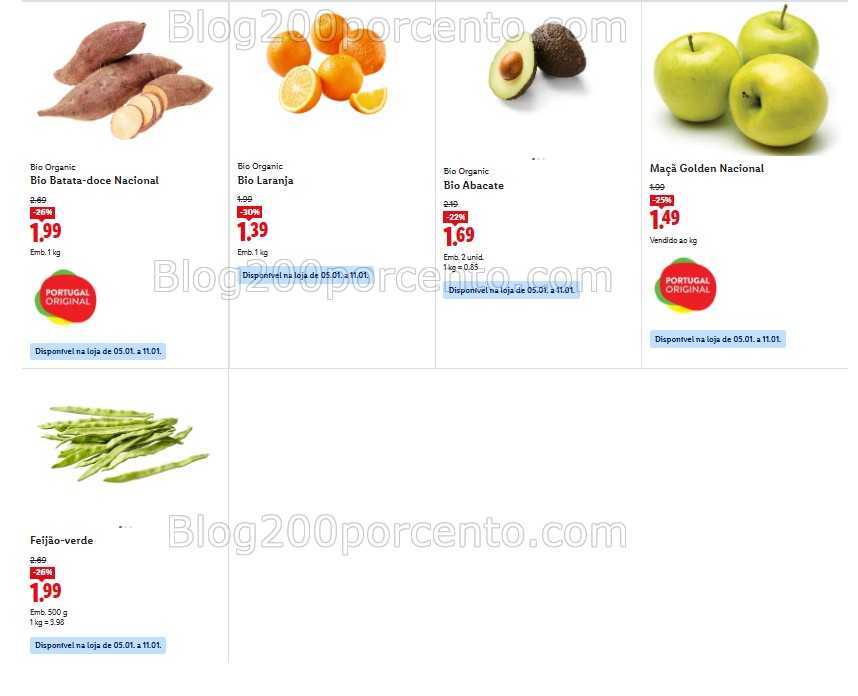 Antevisão Folheto LIDL Promoções de 5 a 11 janeiro