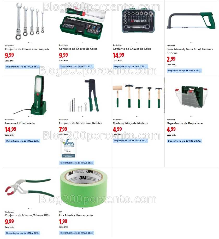 Antevisão Folheto LIDL Bazar Promoções de 15 a 25 dezembro