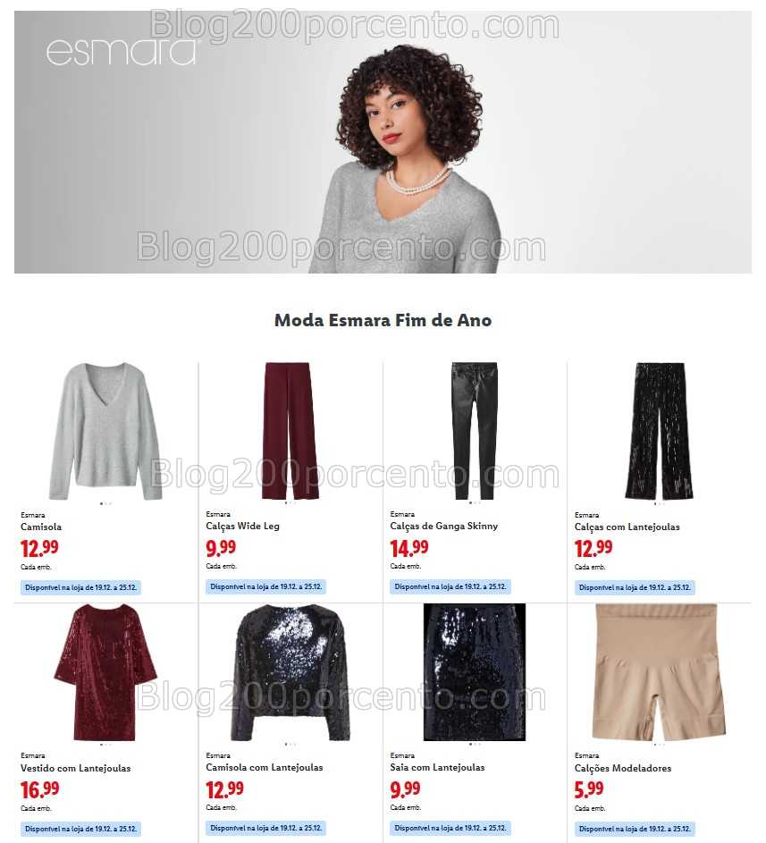 Antevisão Folheto LIDL Bazar Promoções de 15 a 25 dezembro