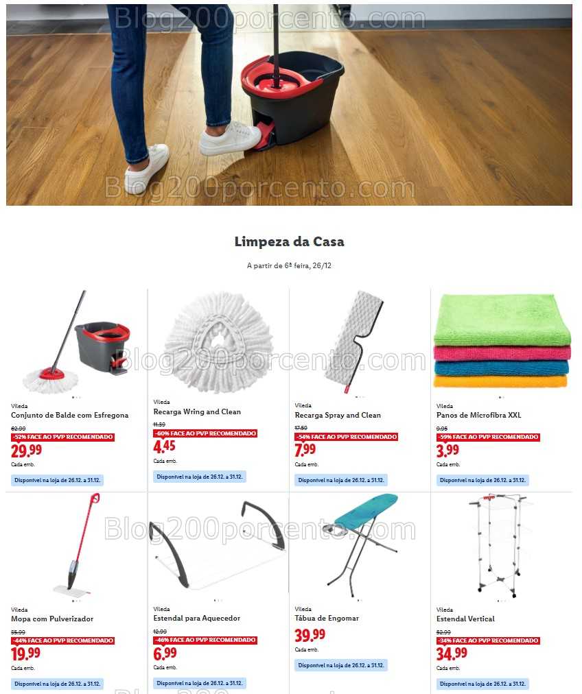 Antevisão Folheto LIDL Bazar Promoções de 26 a 31 dezembro