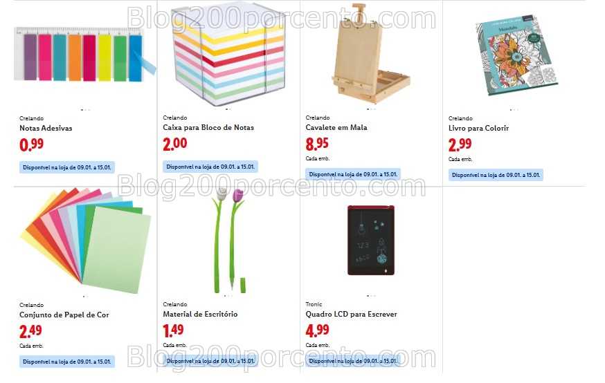 Antevisão Folheto LIDL Bazar Promoções de 5 a 11 janeiro