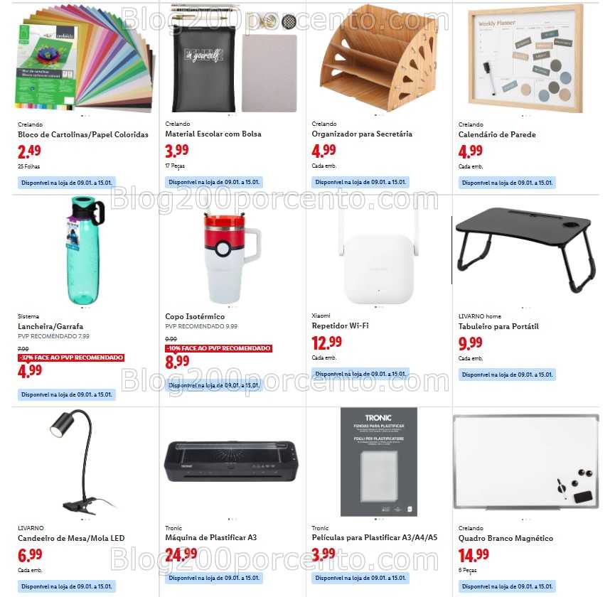 Antevisão Folheto LIDL Bazar Promoções de 5 a 11 janeiro