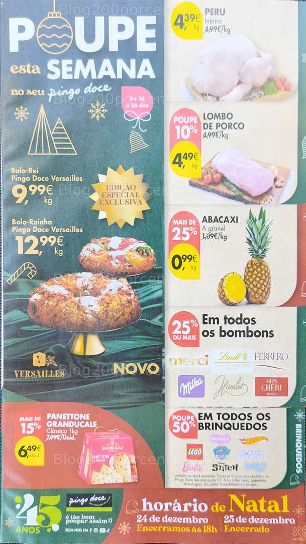 Antevisão Folheto PINGO DOCE Promoções de 16 a 26 dezembro