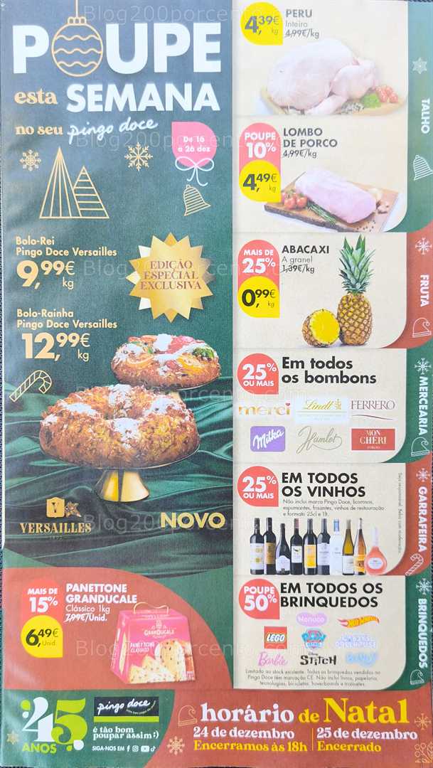 Antevisão Folheto PINGO DOCE Promoções de 16 a 26 dezembro