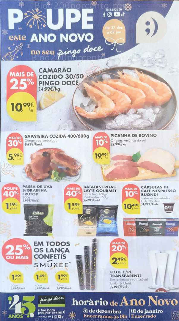 Antevisão Folheto PINGO DOCE Promoções 27 dezembro a 2 janeiro