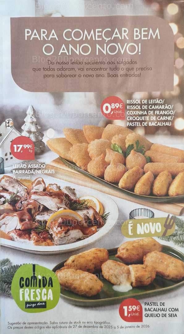 Antevisão Folheto PINGO DOCE Promoções 27 dezembro a 2 janeiro