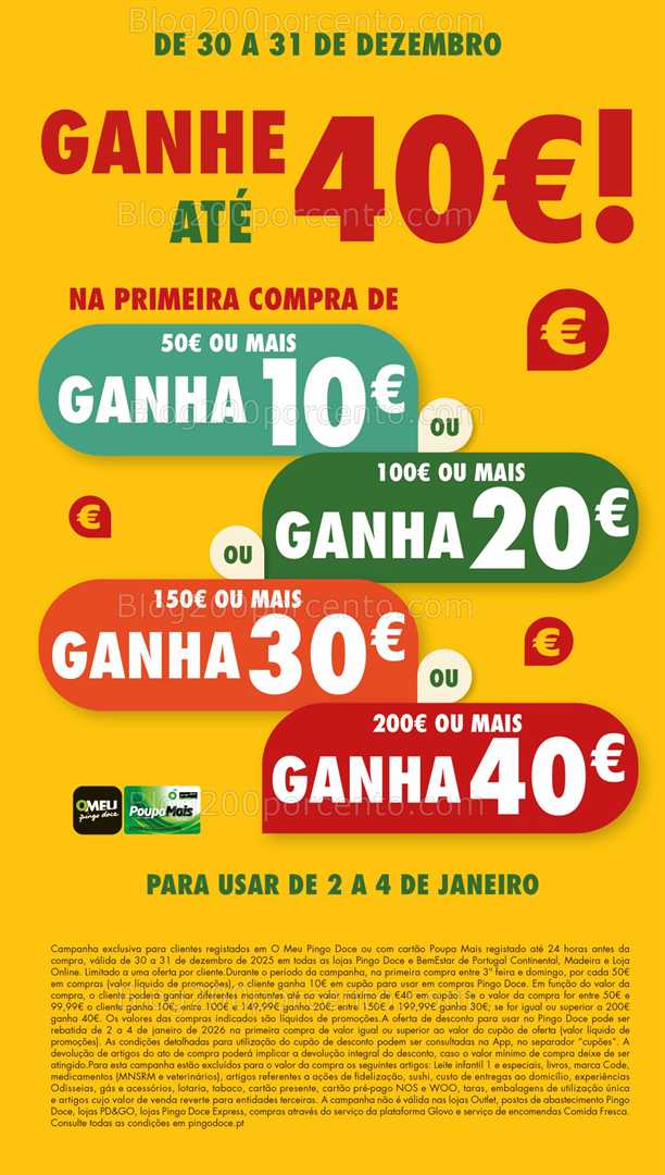 Antevisão Folheto PINGO DOCE Promoções de 30 a 31 dezembro