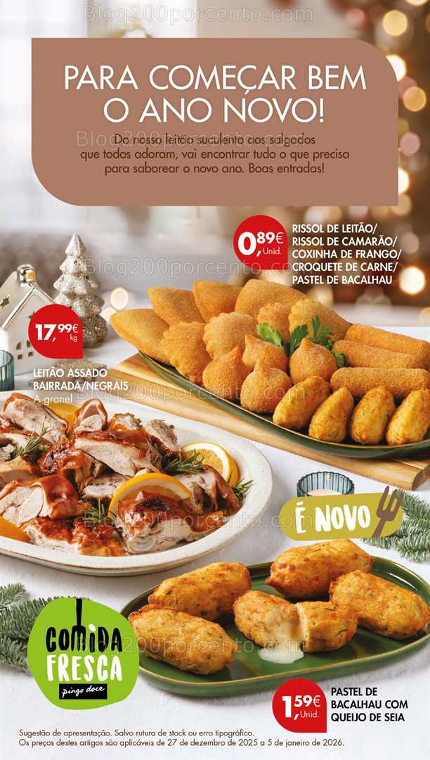Antevisão Folheto PINGO DOCE Promoções de 30 a 31 dezembro
