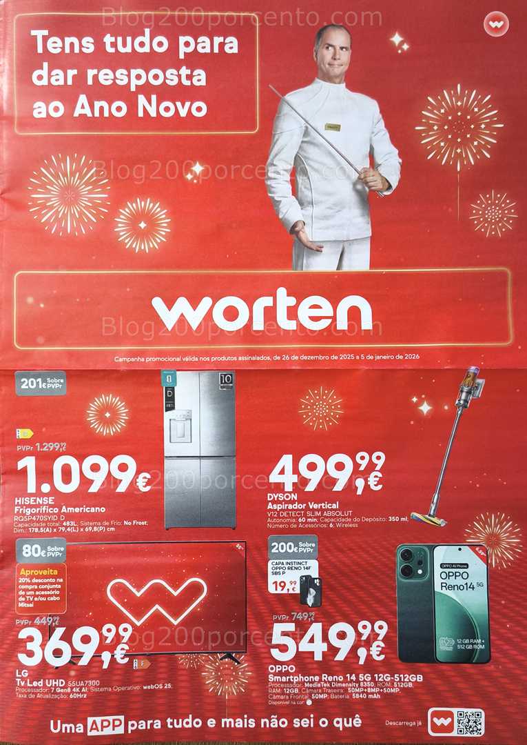 Antevisão Folheto WORTEN Promoções 26 dezembro a 5 janeiro