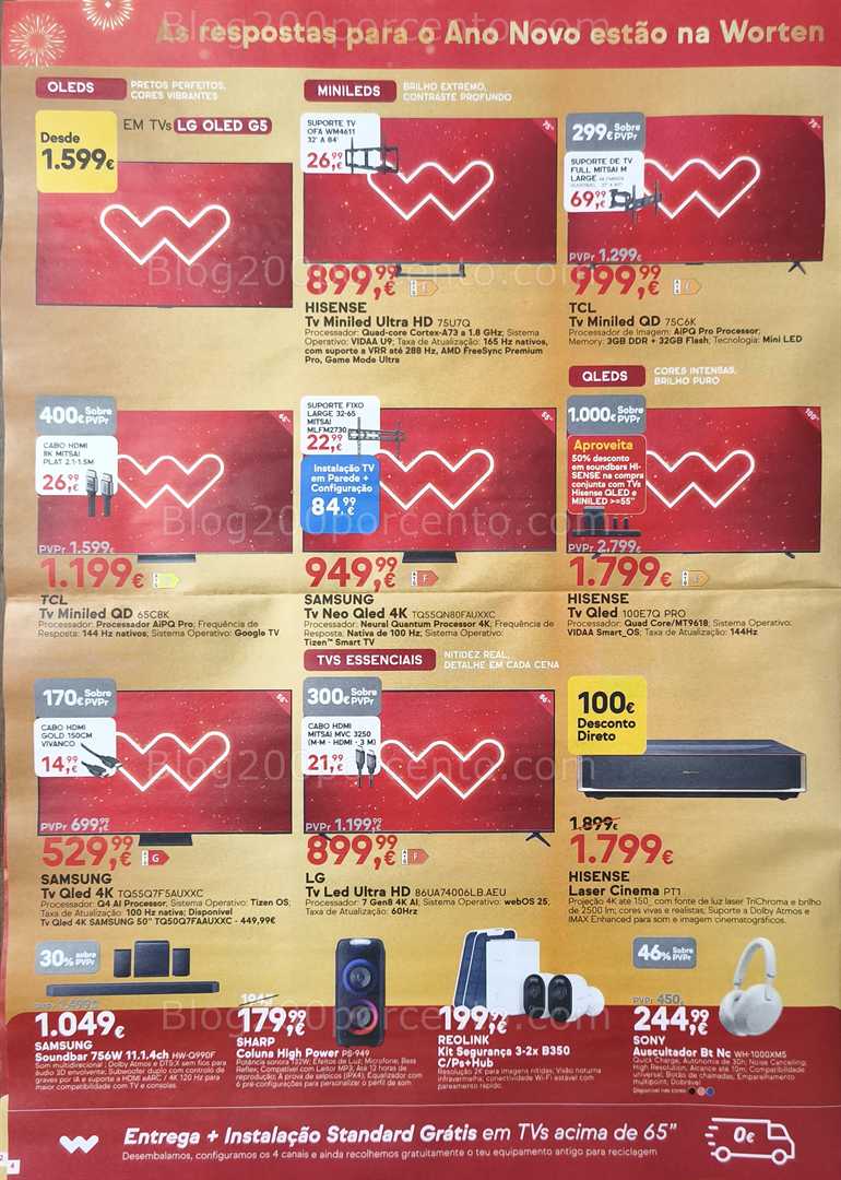 Antevisão Folheto WORTEN Promoções 26 dezembro a 5 janeiro