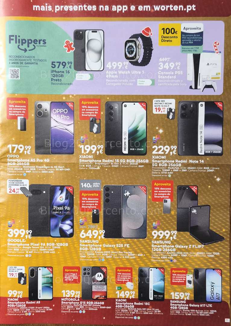 Antevisão Folheto WORTEN Natal Promoções até 15 dezembro