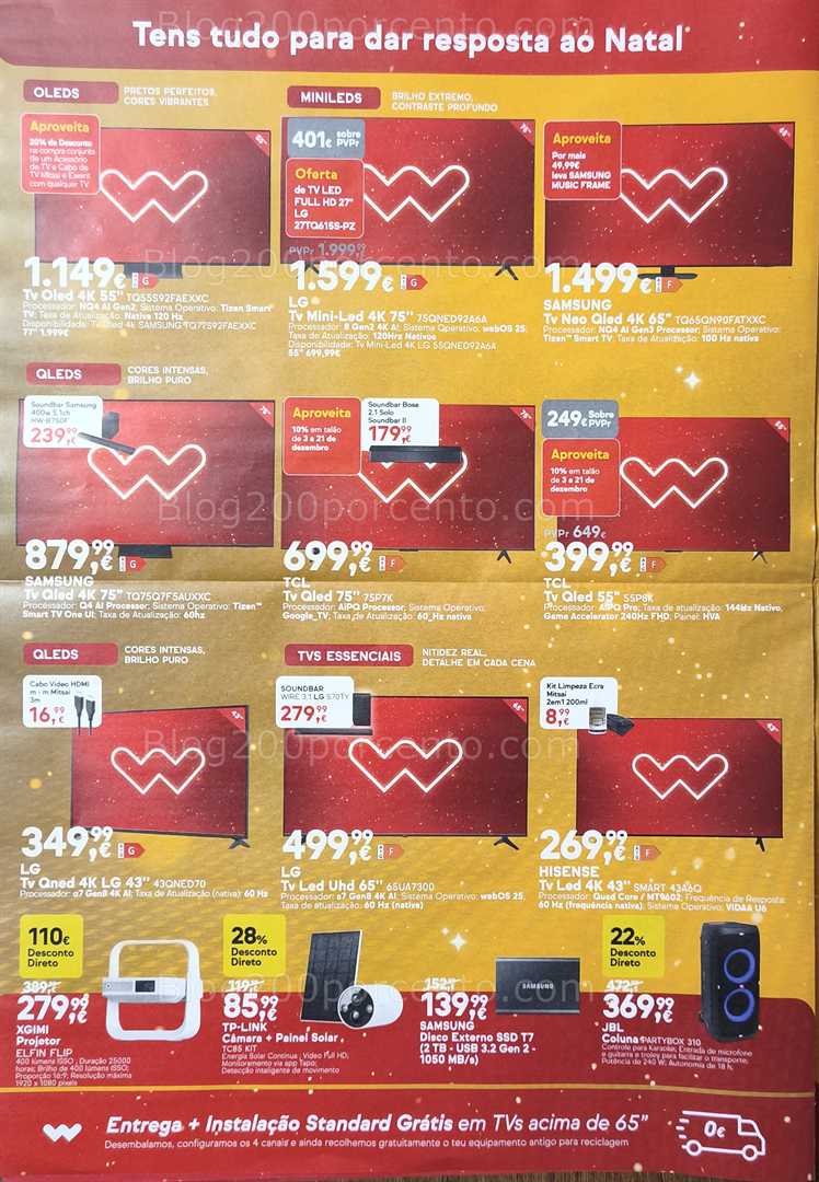 Antevisão Folheto WORTEN Natal Promoções até 15 dezembro