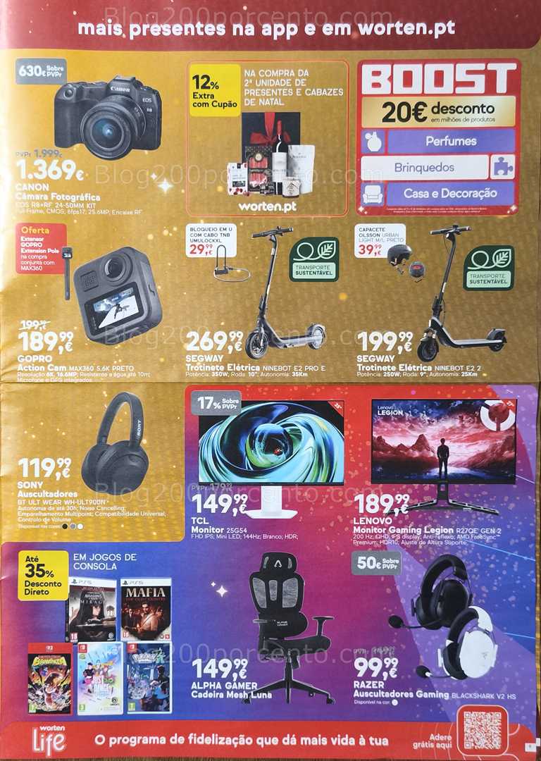 Antevisão Folheto WORTEN Natal Promoções até 15 dezembro