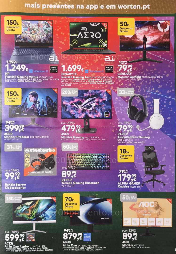 Antevisão Folheto WORTEN Natal Promoções até 25 dezembro