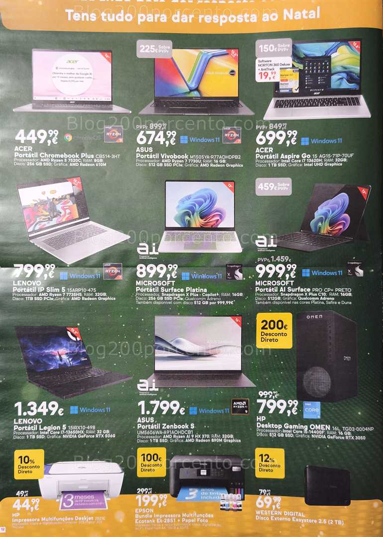 Antevisão Folheto WORTEN Natal Promoções até 25 dezembro