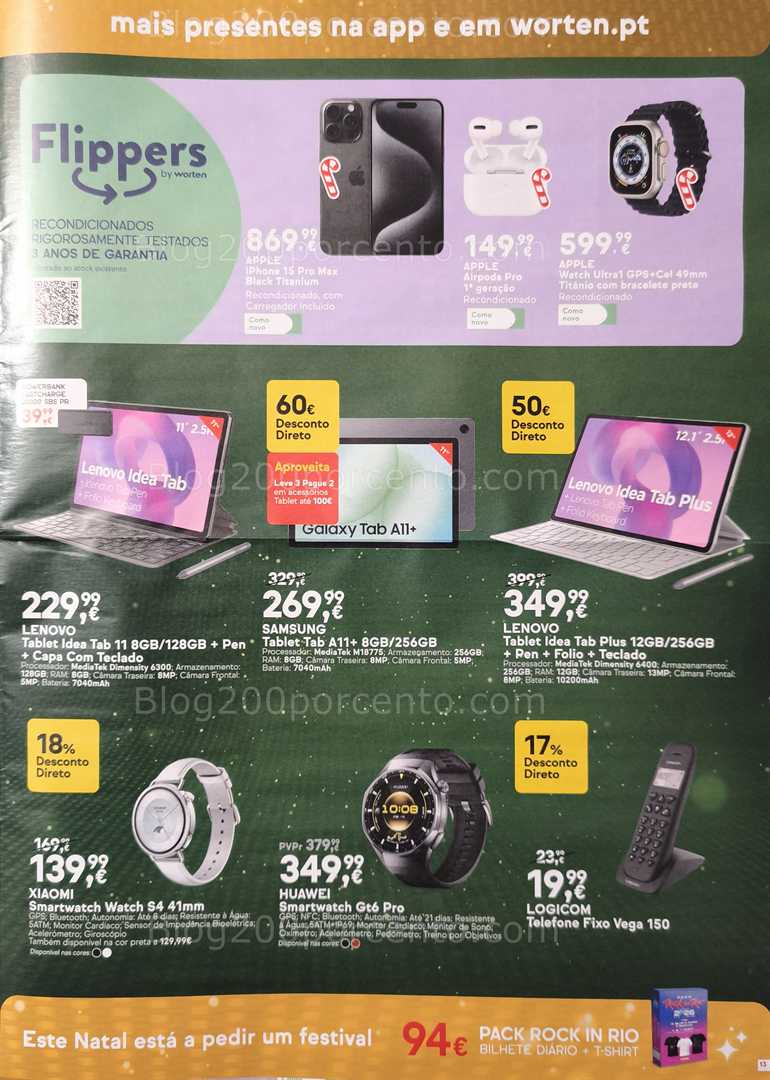 Antevisão Folheto WORTEN Natal Promoções até 25 dezembro