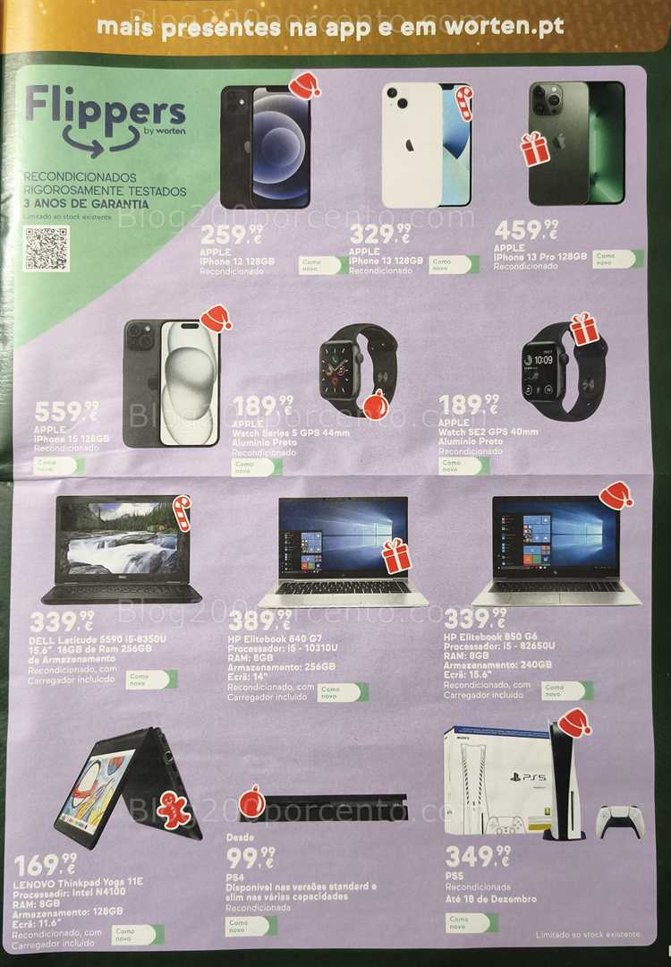 Antevisão Folheto WORTEN Natal Promoções até 25 dezembro