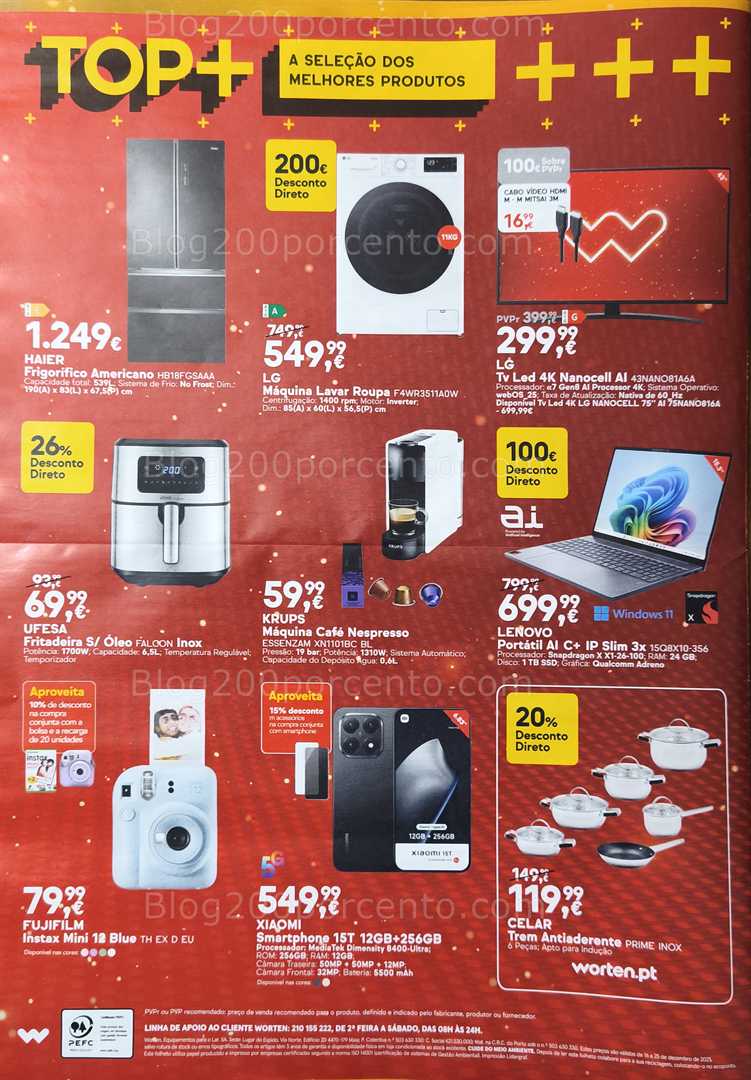Antevisão Folheto WORTEN Natal Promoções até 25 dezembro