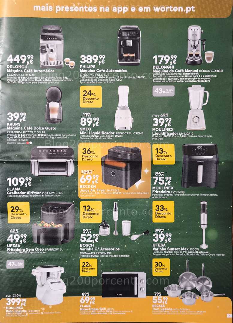 Antevisão Folheto WORTEN Natal Promoções até 25 dezembro