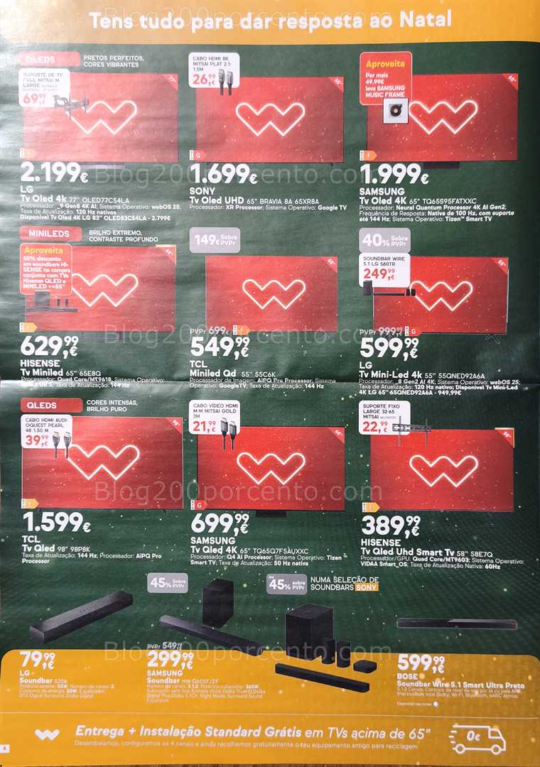 Antevisão Folheto WORTEN Natal Promoções até 25 dezembro