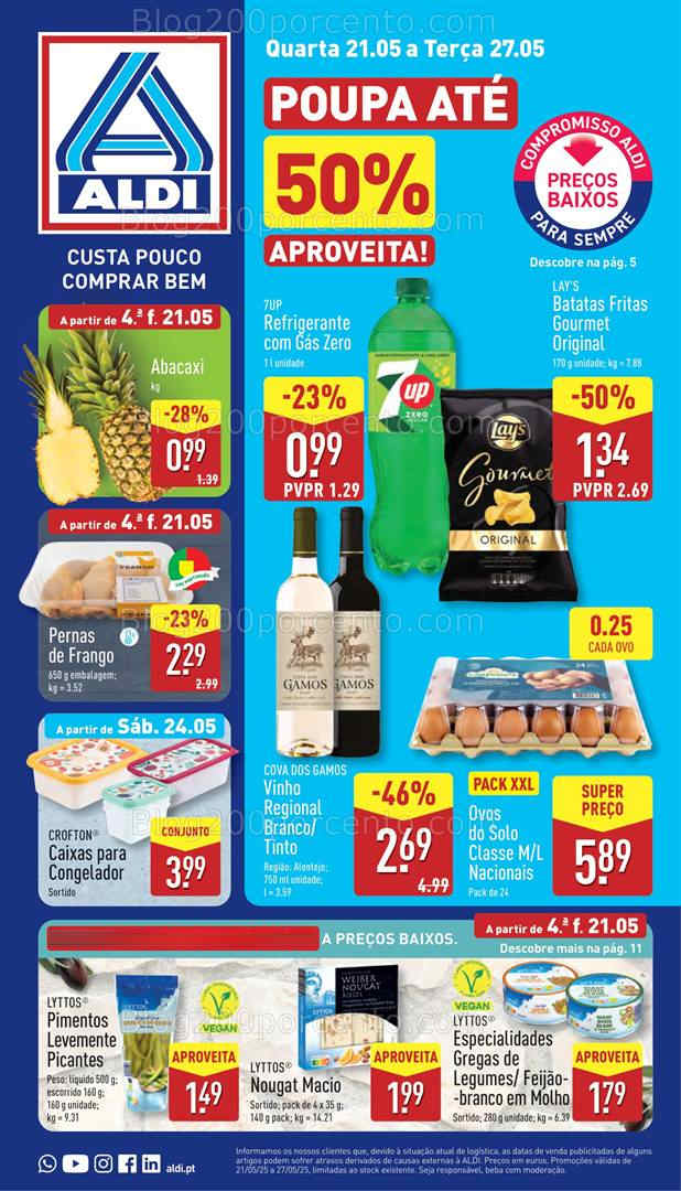 Antevisão Folheto ALDI Promoções de 21 a 27 maio all