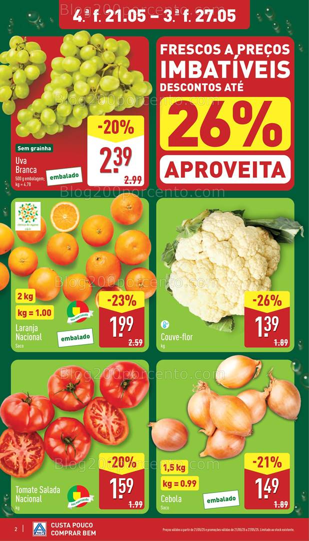 Antevisão Folheto ALDI Promoções de 21 a 27 maio all