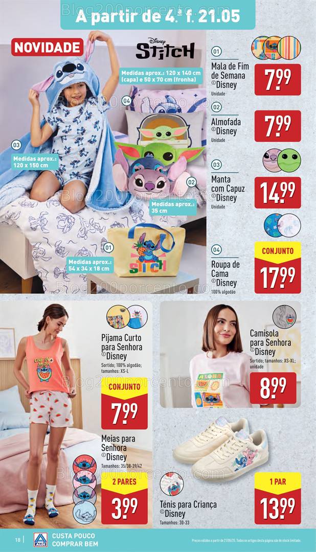 Antevisão Folheto ALDI Promoções de 21 a 27 maio bazar