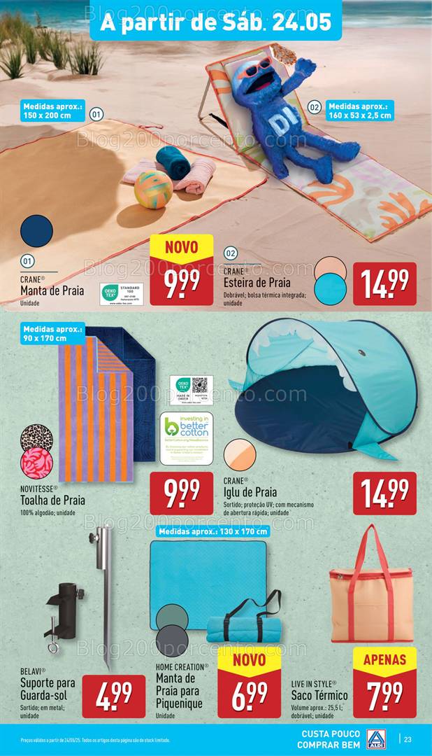 Antevisão Folheto ALDI Promoções de 21 a 27 maio bazar