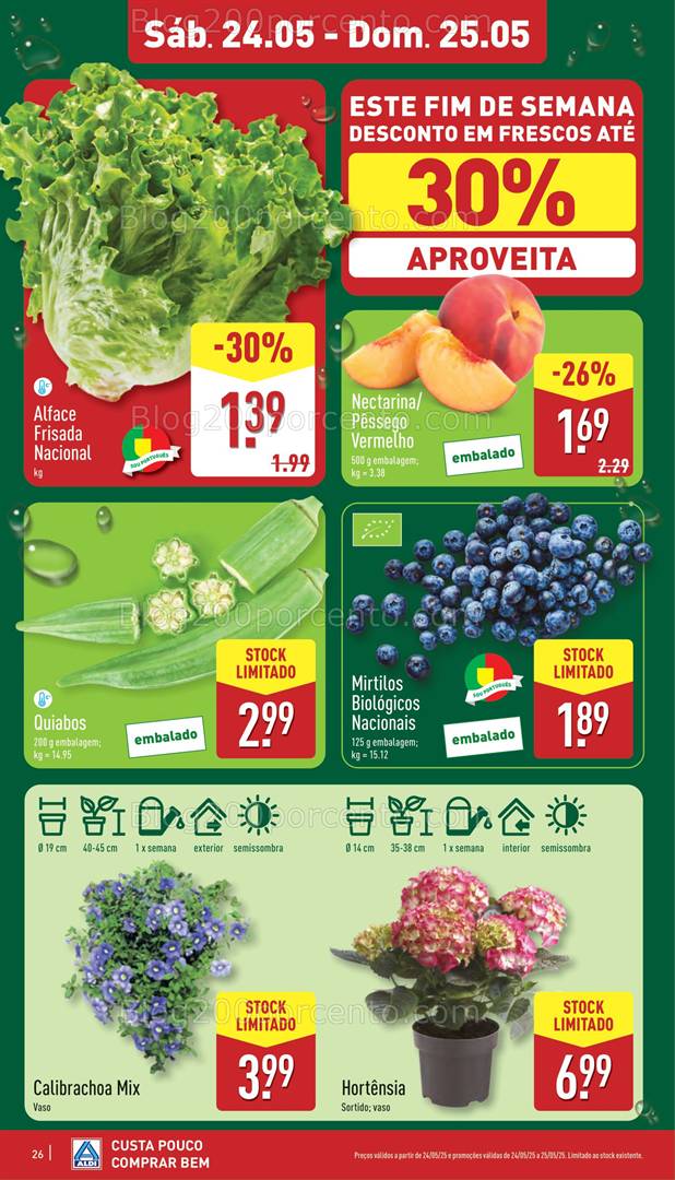 Antevisão Folheto ALDI Promoções Fim de Semana - 24 e 25 maio fim de semana