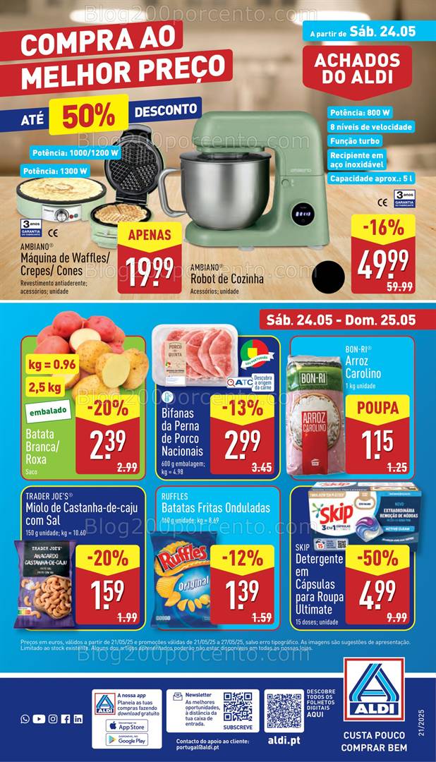 Antevisão Folheto ALDI Promoções de 21 a 27 maio bazar