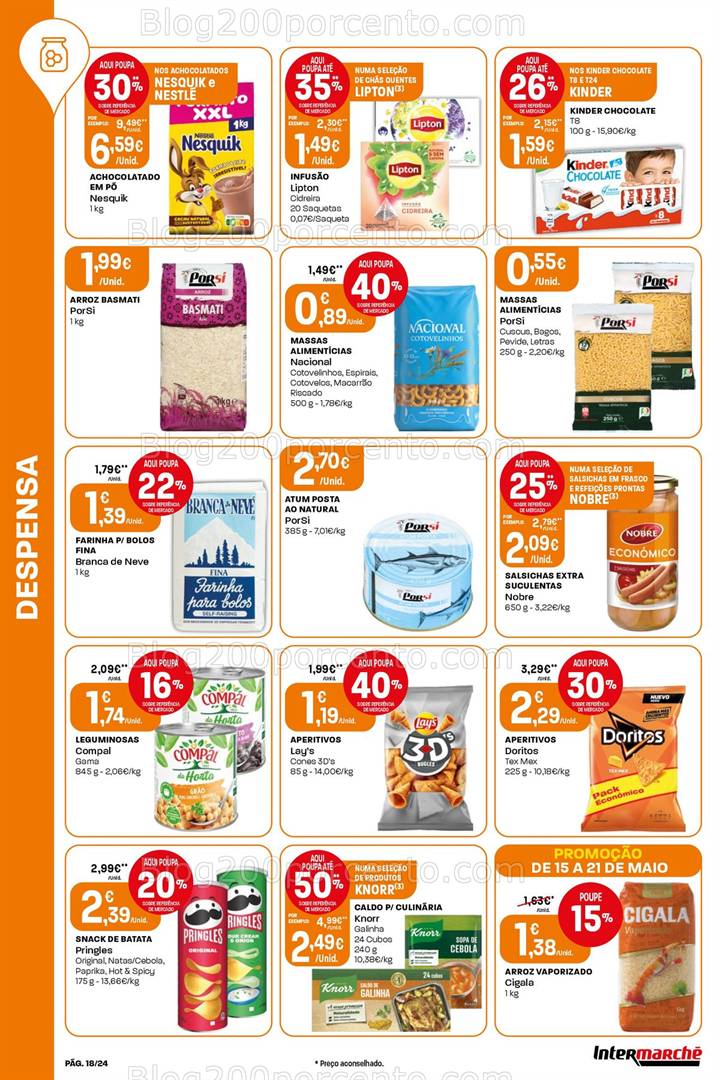 Antevisão Folheto INTERMARCHÉ Contact Promoções de 15 a 21 maio all
