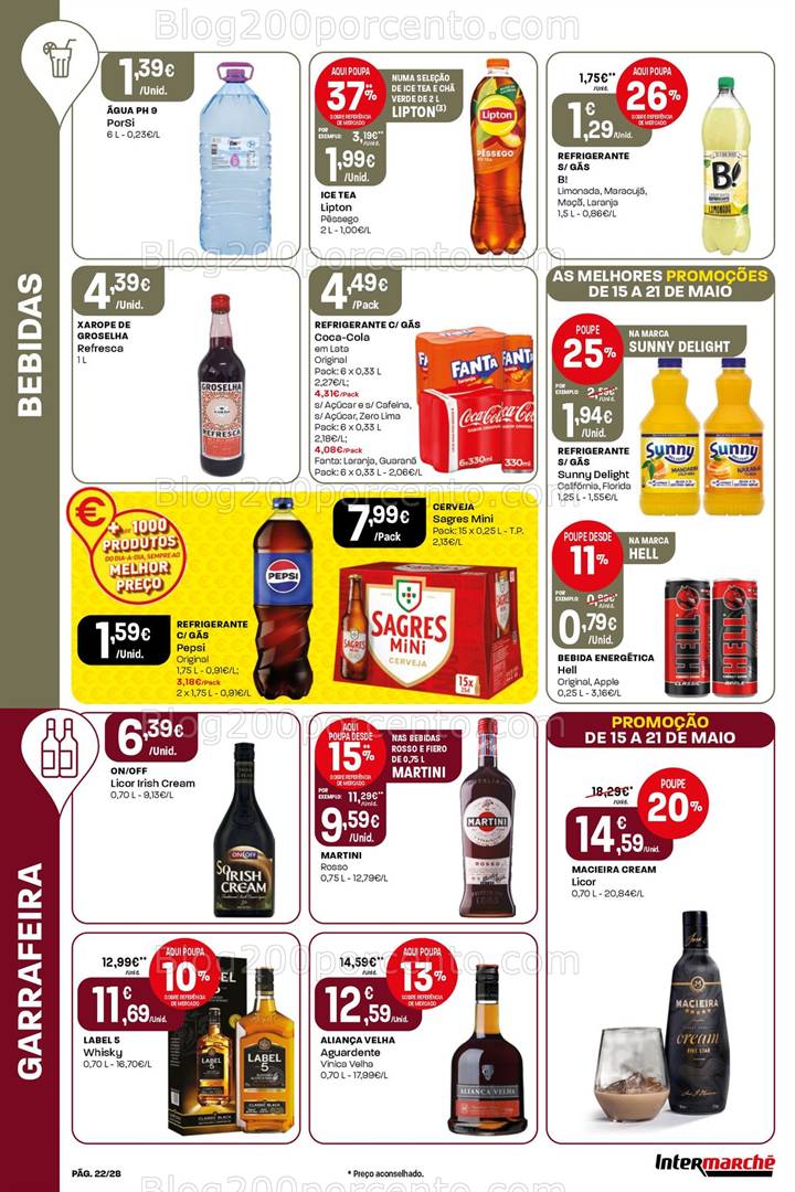Antevisão Folheto INTERMARCHÉ Super Promoções de 15 a 21 maio all