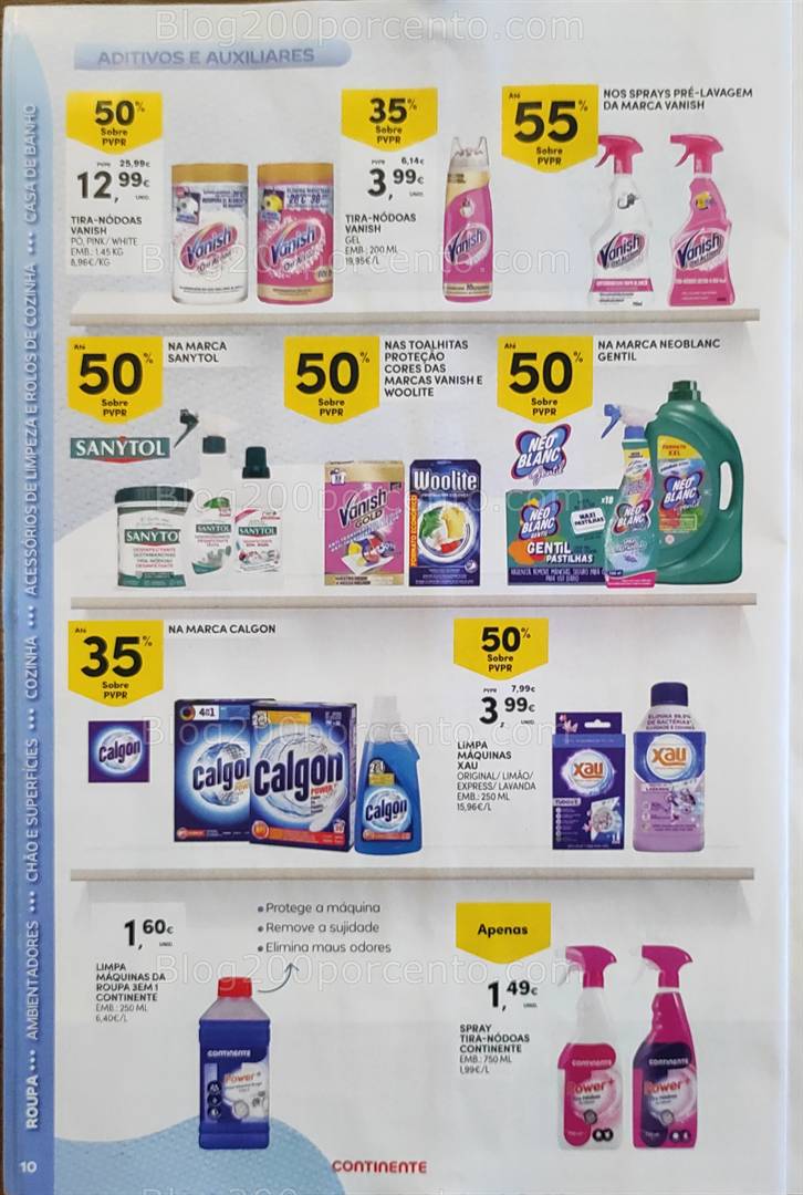 Antevisão Folheto CONTINENTE Limpeza Promoções de 13 a 25 maio all