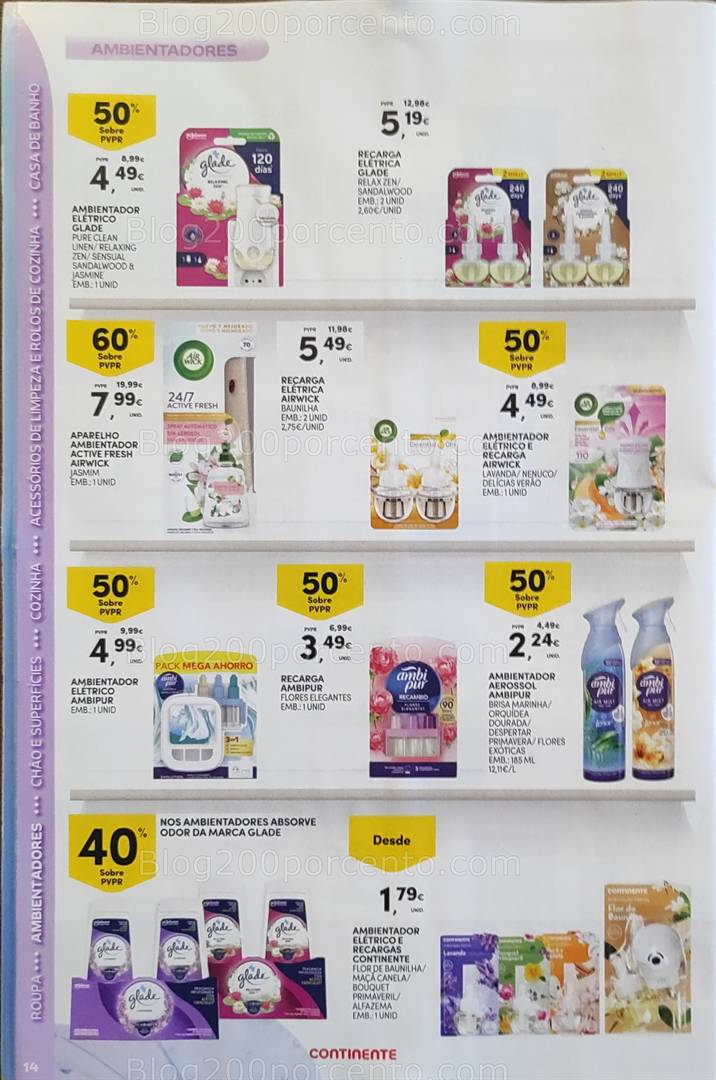 Antevisão Folheto CONTINENTE Limpeza Promoções de 13 a 25 maio all