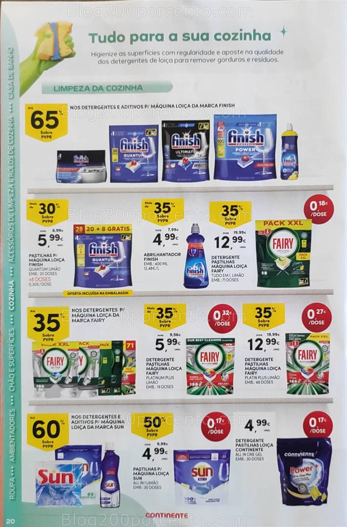 Antevisão Folheto CONTINENTE Limpeza Promoções de 13 a 25 maio all