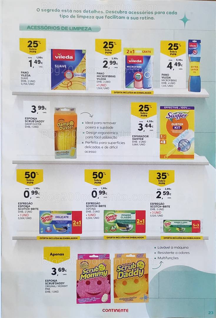 Antevisão Folheto CONTINENTE Limpeza Promoções de 13 a 25 maio all