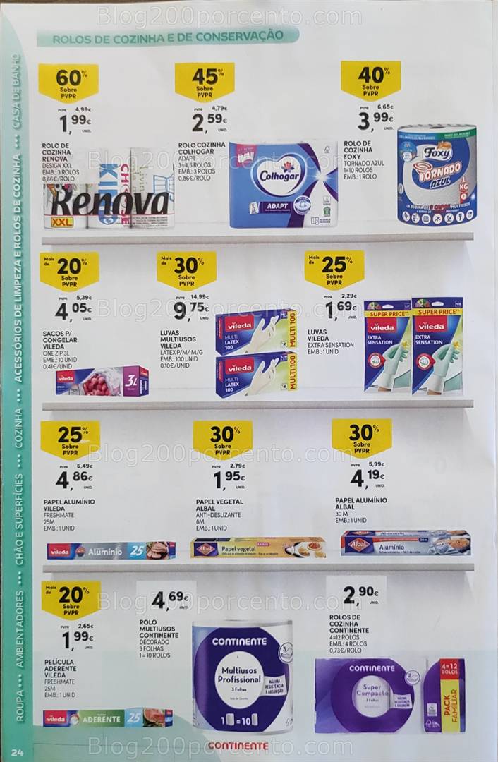 Antevisão Folheto CONTINENTE Limpeza Promoções de 13 a 25 maio all