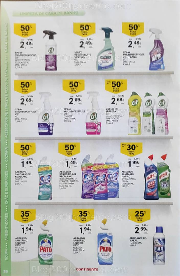Antevisão Folheto CONTINENTE Limpeza Promoções de 13 a 25 maio all