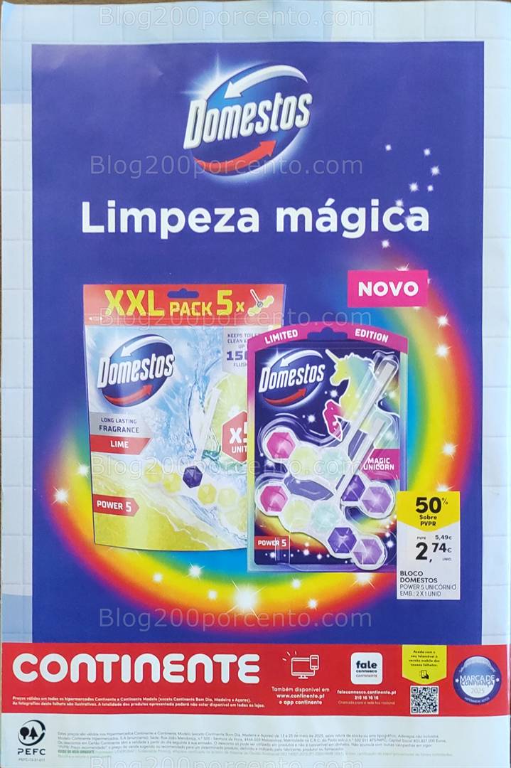 Antevisão Folheto CONTINENTE Limpeza Promoções de 13 a 25 maio all
