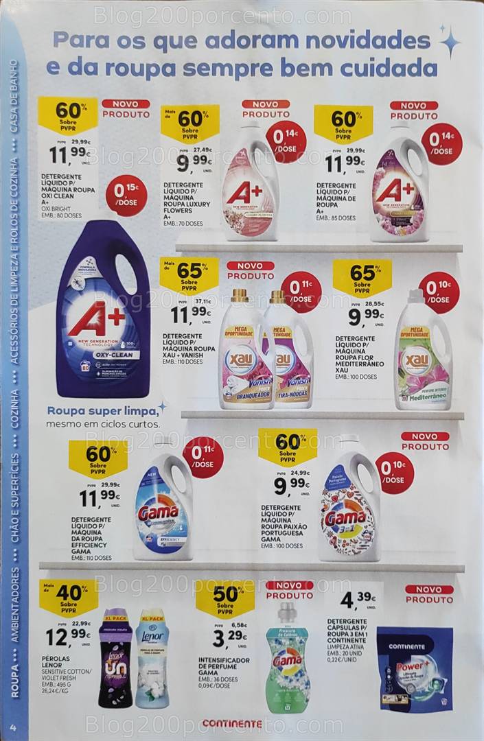Antevisão Folheto CONTINENTE Limpeza Promoções de 13 a 25 maio all