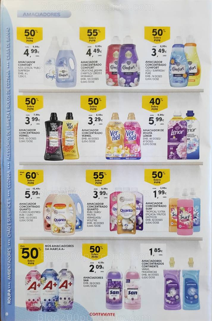 Antevisão Folheto CONTINENTE Limpeza Promoções de 13 a 25 maio all