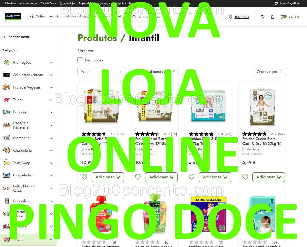 Nova Loja Online PINGO DOCE já em 