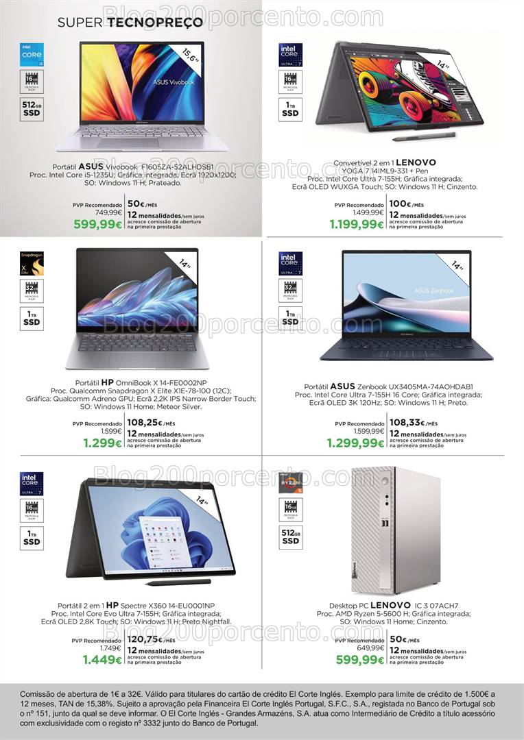 Antevisão Folheto EL CORTE INGLÉS Tecnologia Promoções de 21 a 30 maio all