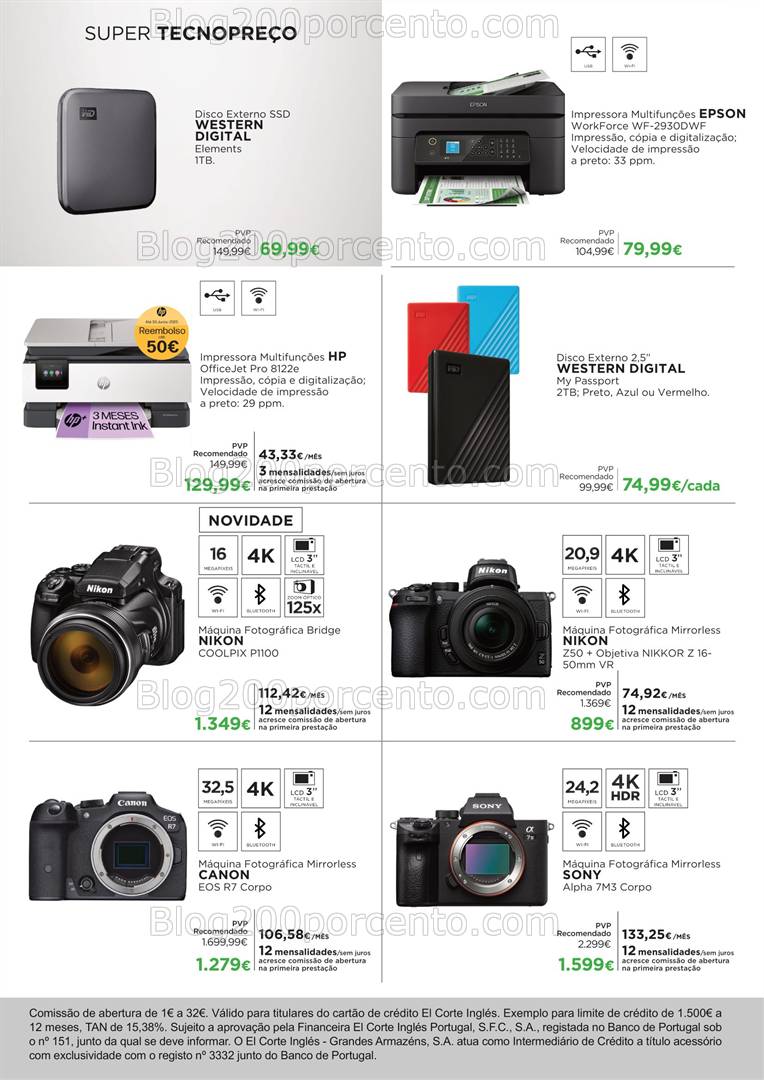 Antevisão Folheto EL CORTE INGLÉS Tecnologia Promoções de 21 a 30 maio all