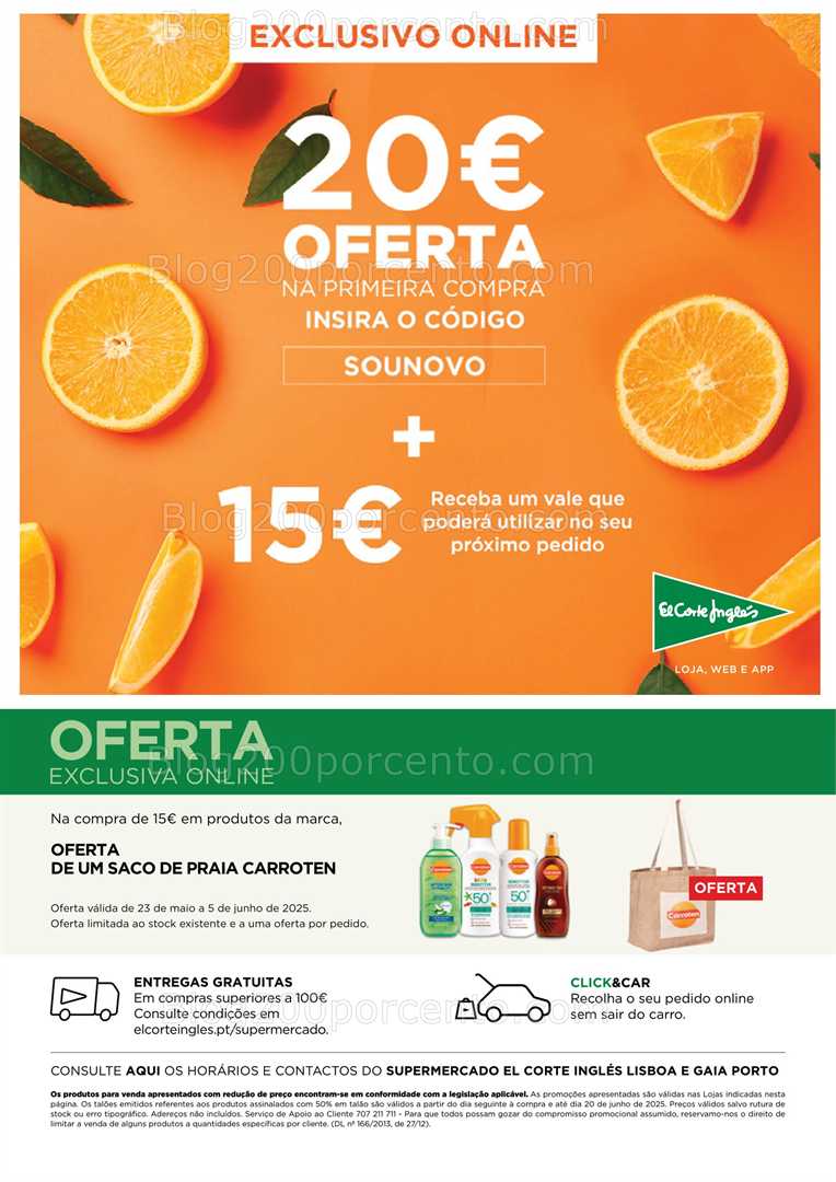 Antevisão Folheto EL CORTE INGLÉS Promoções de 23 maio a 5 junho all