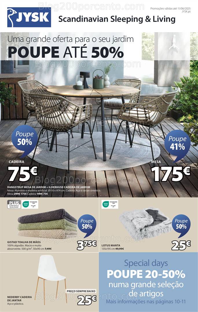 Antevisão Folheto JYSK Promoções de 19 maio a 11 junho all
