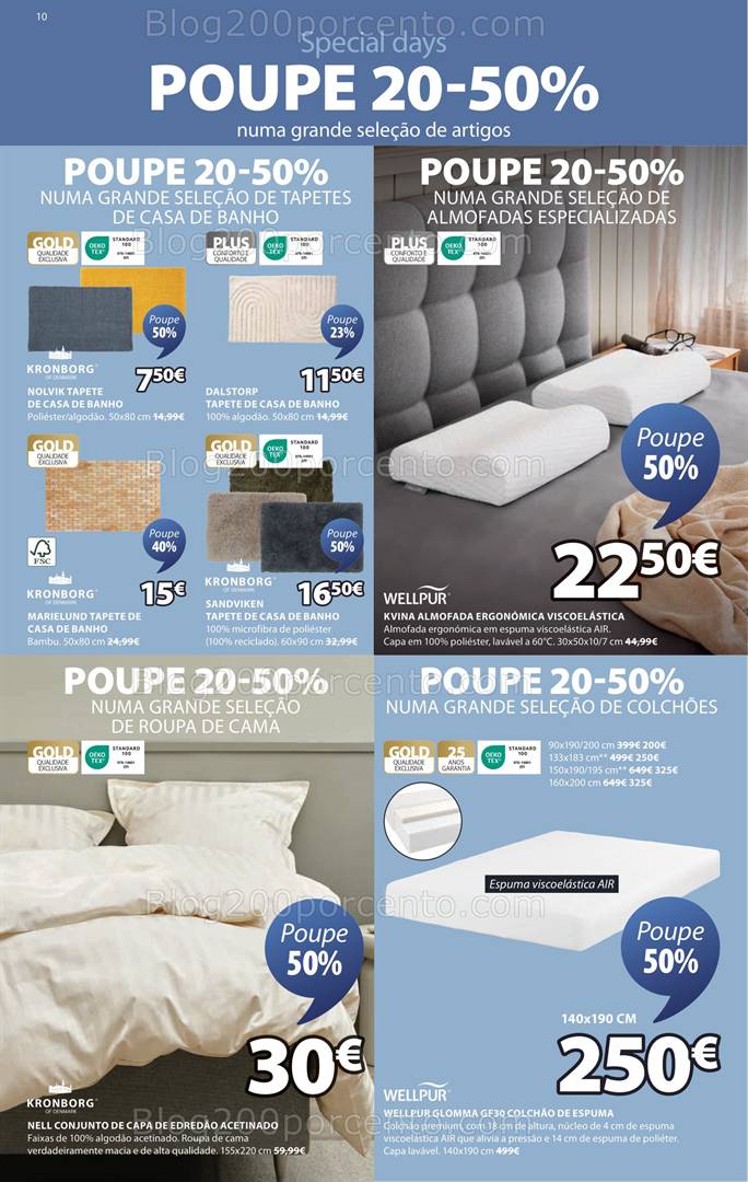 Antevisão Folheto JYSK Promoções de 19 maio a 11 junho all