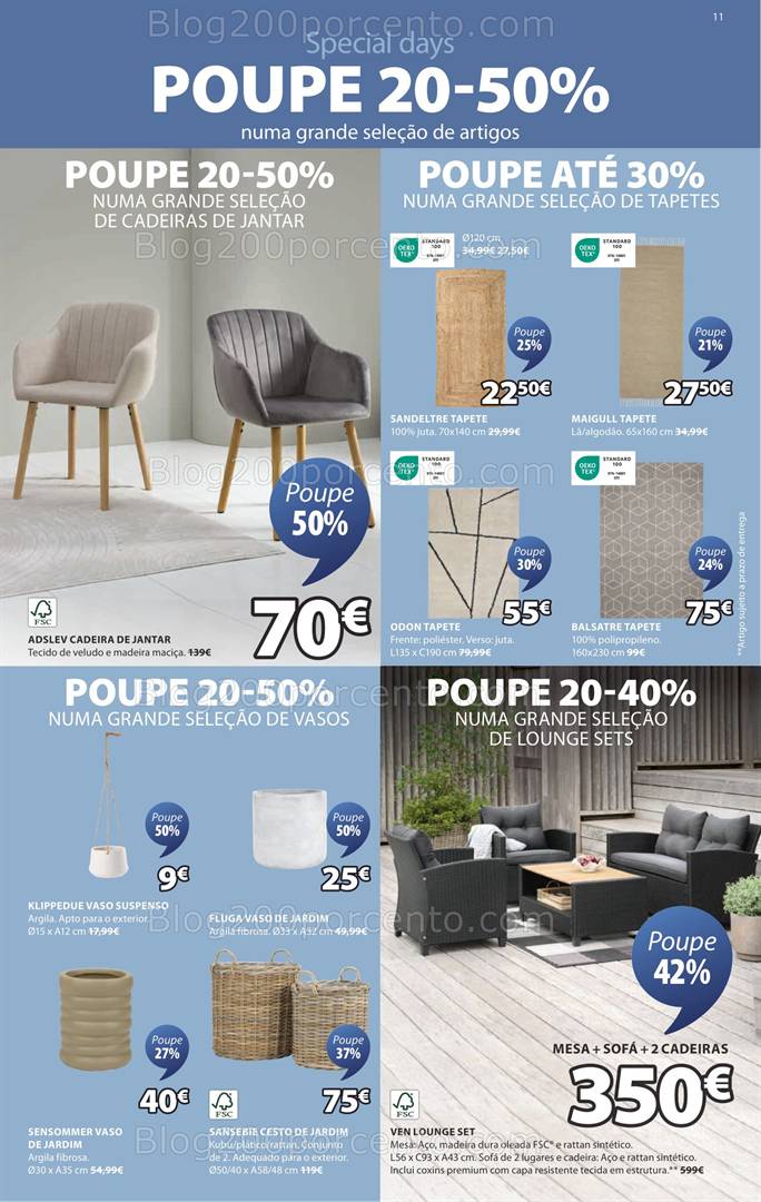 Antevisão Folheto JYSK Promoções de 19 maio a 11 junho all