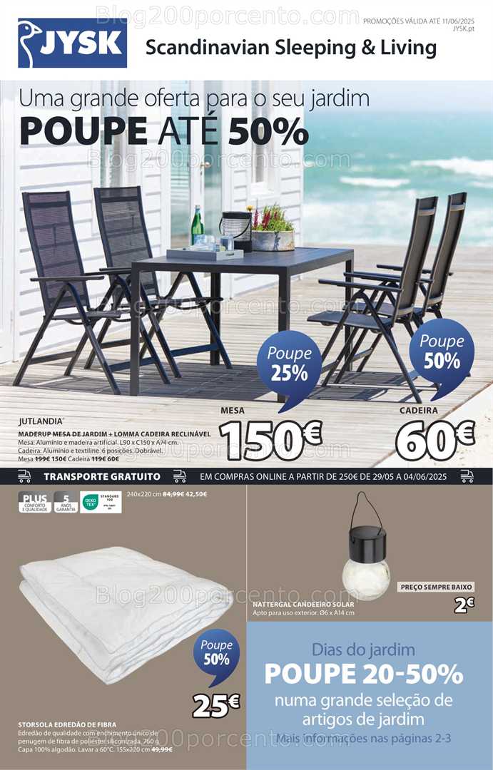 Antevisão Folheto JYSK Promoções de 29 maio a 11 junho all